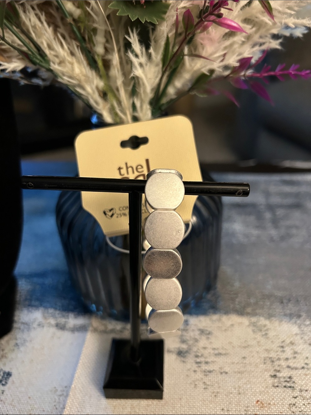 The Sak Silver Stretch Disc Bracelet